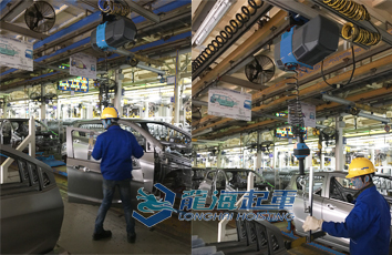 汽車(chē)車(chē)門(mén)安裝用智能提升裝置案例圖